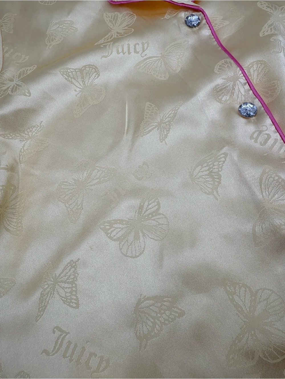 Juicy Couture‎ Girls 7/8 Pajama Shorts Set Bundle NWOT Cherry Butterfly